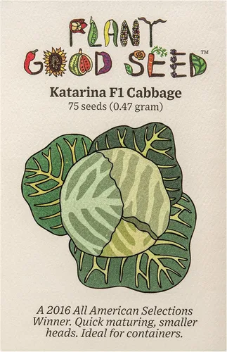 Plant Good Seed Katarina F1 Semillas de col – Paquete de 75, semillas tradicionales para plantar verduras, suministros de jardinería, huerto,
