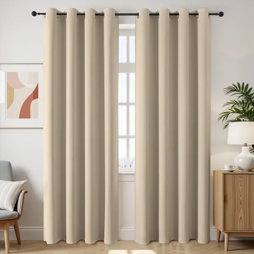 Miniatura 13 de Joydeco Cortinas opacas para dormitorio de 72 pulgadas de largo, 2 paneles de cortinas con aislamiento térmico para oscurecer la habitación