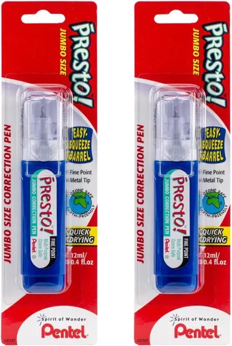 Miniatura 2 de Pentel Presto Correction Pen 1/ Package - Punta fina de 0.4 fl oz (ZL31WBP-K6)