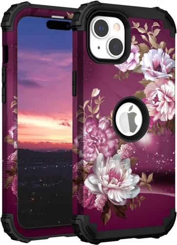 Miniatura 108 de Hocase Funda para iPhone SE 2022/2020, resistente a prueba de golpes, de plástico duro+goma de silicona, funda protectora híbrida para iPhone SE