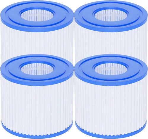 AQUALTRA Cartucho de filtros para bañera de hidromasaje tipo VI compatible con Lay-Z Spa, 90352E 58323E 58323 58324 90427E Filtros inflables para