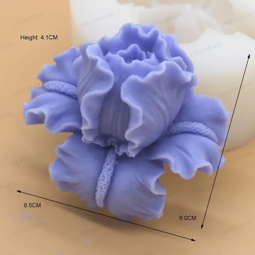 Miniatura 4 de Moldes de jabón de silicona para hacer jabón, moldes para manualidades, moldes de resina, flores 3D (14167)
