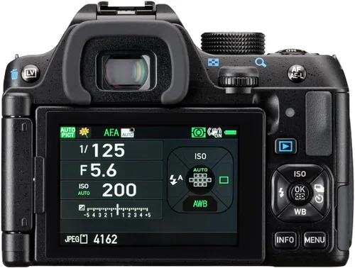 Miniatura 2 de PENTAX KF APS-C Cámara digital SLR 18-55 WR kit con monitor LCD a prueba de polvo, resistente a la intemperie y de ángulo variable, color negro
