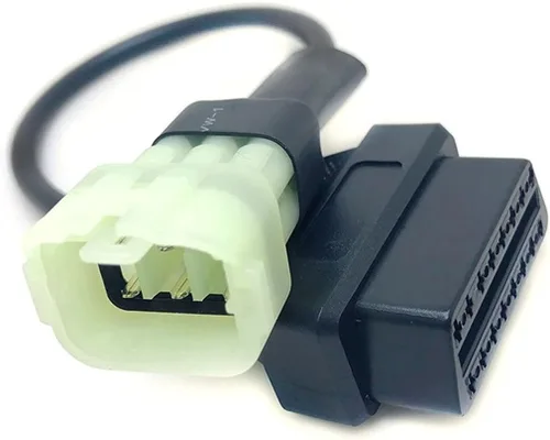 Miniatura 7 de cable adaptador de 6 pines a 16 pines, diagnóstico de fallas del motor OBD2 y detector, se ajusta para programación de ECU de motocicletas KTM