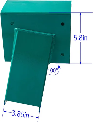 Miniatura 3 de A-Frame Swing Set Soporte medio, Soporte de hardware de columpio de madera DIY, Piezas de equipo de patio de recreo, Verde