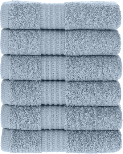 Miniatura 23 de MAURA Juego de toallas de baño de alta calidad, 100 % algodón, de 35 x 70 pulgadas, ultra absorbentes, de secado rápido, suaves, para baño, toallas