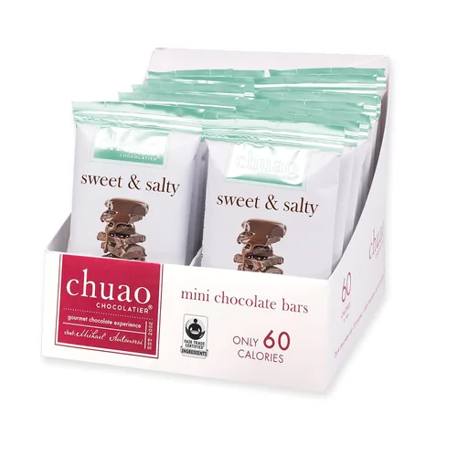 Miniatura 22 de Chuao Chocolatier Barras de Chocolate Negro Picante Maya Chocolate Artesanal Gourmet de Canela y Cayena Sin Conservantes Paquete de 24