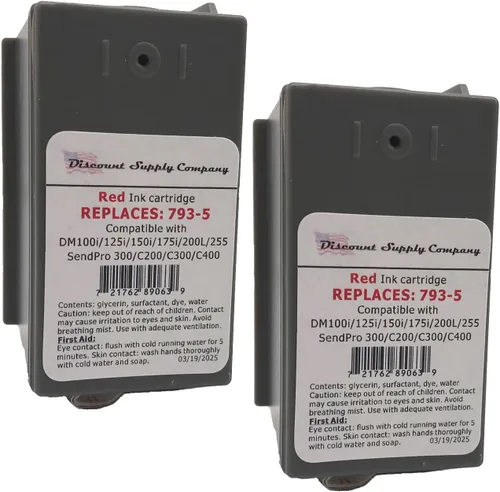 Miniatura 4 de Cartuchos 793-5 (paquete de 2) compatibles con Pitney Bowes P700, DM100i, DM125i, DM150i, DM175i, DM200L, DM225, garantía de defectos de 90 días