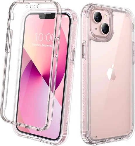 Miniatura 95 de Diaclara - Funda compatible con iPhone 11, carcasa resistente de cuerpo completo con protector de pantalla integrado sensible al tacto y Transparente