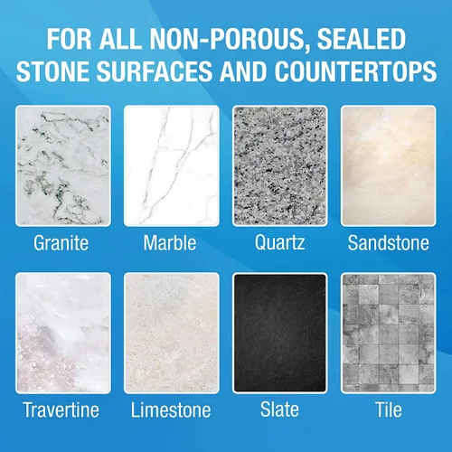 Miniatura 4 de MiracleSpray para granito y piedra, limpiar, proteger, piedra pulida, mármol, cuarzo, pizarra, azulejos, superficies laminadas en cocina y baño, 16