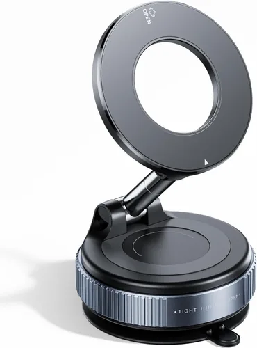 REOKILY Soporte magnético de teléfono para automóvil mejorado al vacío 2026, reforzado en 360°, 96 libras, soporte de teléfono con ventosa ultra