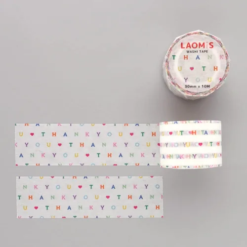 Miniatura 2 de Cinta washi japonesa colorida para escribir, agradecimiento/1.181 in x 32.8 ft