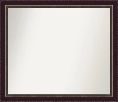 Miniatura 17 de Amanti Art Espejo de baño de bronce para sobre el fregadero, 24 x 24 pulgadas, espejo cuadrado de bronce Lara para tocador, marco de madera