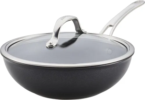 Miniatura 10 de Anolon X Hybrid Sartén Saltear Antiadherente de Inducción con Tapa, 3.5 Cuartos - Gris Carbón