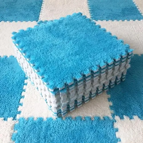 12 tapetes de espuma tipo rompecabezas, suaves, gruesos, esponjosos, cuadrados, entrelazados, para decoración de sala de estar, dormitorio (11.8 x