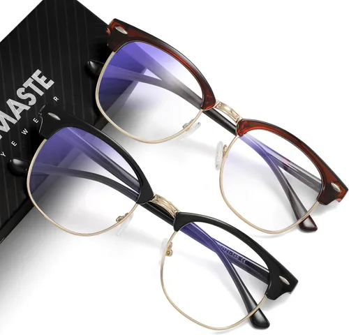 Miniatura 21 de Gafas de Luz Azul para Mujer/Hombre Gafas de Computadora de Luz Azul para Mujeres/Hombres A04-cristal marco plateado