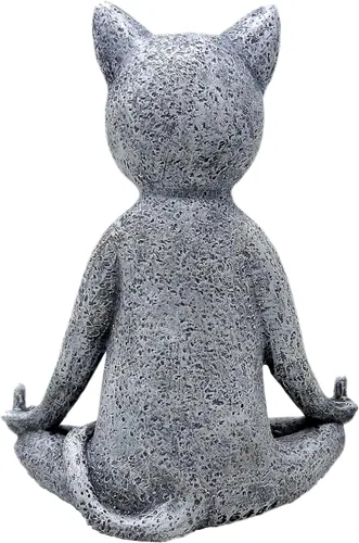 Miniatura 6 de Estatua de gnomo para jardín, de Funny Guy Mugs, talla única Gato del dedo medio