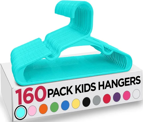 Miniatura 22 de Utopia Home Paquete de 20 Perchas para Niños - Perchas de Plástico para Bebé de 11.5 Pulgadas para Armario - Perchas para Niños para Ropa y Percha
