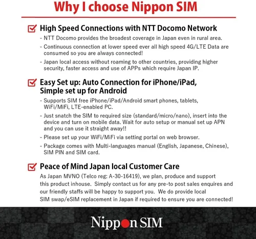 Miniatura 7 de Tarjeta SIM de Japón solo 15 días 10 GB de alta velocidad 4G LTE + datos ilimitados a velocidad reducida No se necesita itinerancia para un