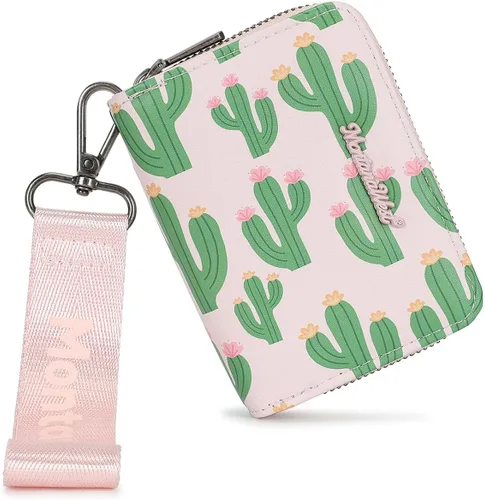 Miniatura 8 de Cartera de pulsera pequeña Montana West para mujer con forro de bloqueo RFID, ligera y fácil de llevar, Un negro, Pequeña