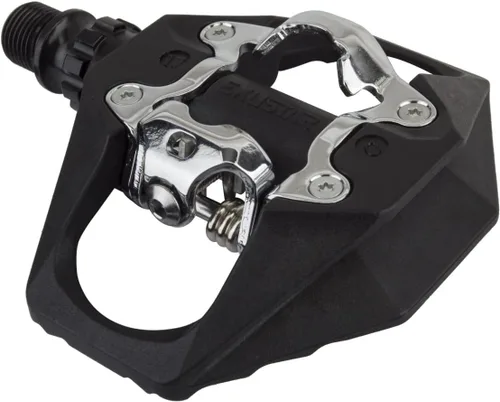 Exustar Pedales MTB Single Clipless PM816-04 Resina Negro/Plata Velocidad - PM816-04