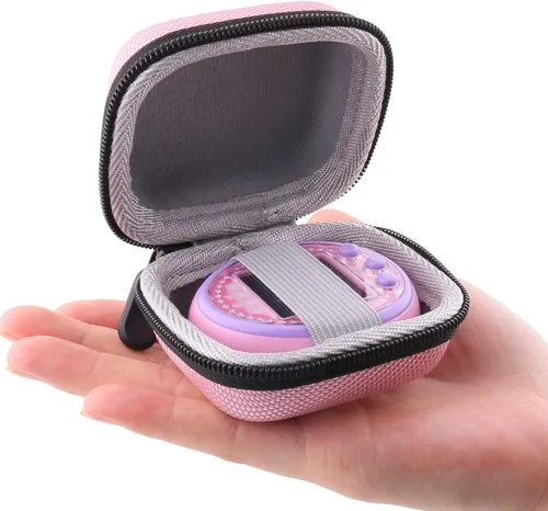Miniatura 5 de Estuche de transporte de almacenamiento duro para Tamagotchi On Interactive Pet Game (rosa)