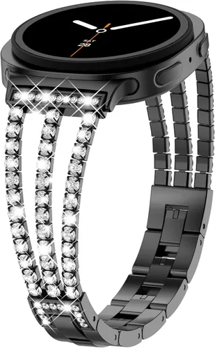 Miniatura 12 de KADES Compatible with Samsung Galaxy Watch 8/8 Classic / 7/6 / 5/4 Band, 40mm 44mm 45mm 47mm, Luxury Diamond Bracelet Chain Band for Women, Bling