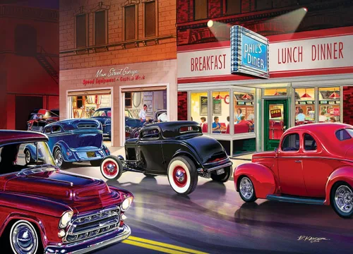 Miniatura 7 de MasterPieces Cruisin' Route 66 - Rompecabezas de 1000 piezas de colección.