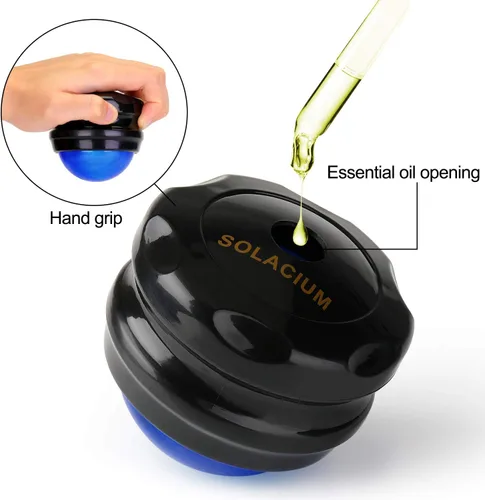 Miniatura 5 de Solacium Rodillo de Masaje Manual - Masajeador y Herramienta de Terapia para Músculos Adoloridos, Hombros, Brazos, Cuello, Espalda, Pies, Cuerpo