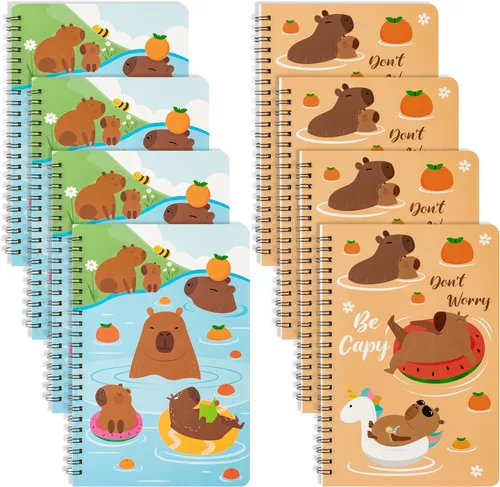 Miniatura 34 de B1ykin Cuadernos en espiral A5, 2 unidades, 50 hojas, 100 páginas, encuadernados con alambre, regalo de agradecimiento al profesor, cuaderno