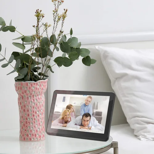 Miniatura 8 de kimire - Marco de fotos digital con WiFi, pantalla táctil de 1920 x 1080, compatible con unidad USB thumb y ranura SD, reproductor de música, reloj