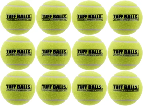 Miniatura 11 de PetSport Giant Tuff Ball - Pelotas de tenis gigantes para perros, ideales para aburrimiento y masticadores agresivos, pelotas de tenis para perros