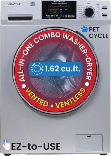 Miniatura 10 de Equator 24" Original 110V CONVERTIBLE Compact Combo Washer Dryer 1.6 cu.ft./15 lbs for Apartment, Condo, RV, Tiny Home & Small Spaces, 1400 rpm PET