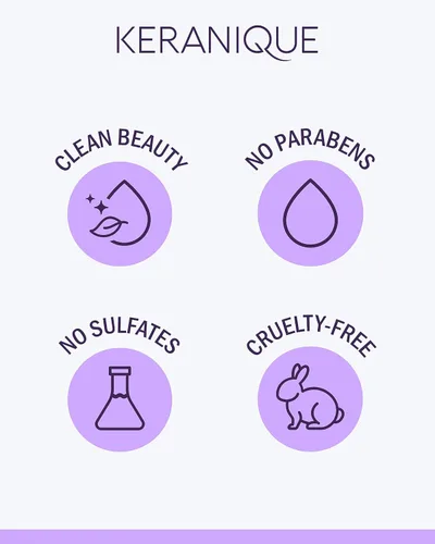 Miniatura 9 de Keranique Acondicionador de queratina de hidratación profunda para el crecimiento del cabello y adelgazamiento del cabello, voluminizador, 8 onzas