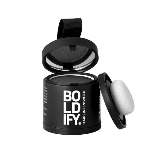 Miniatura 16 de BOLDIFY Polvo de línea del cabello (GRANDE, 10g) - Color de cabello para retoque de raíces para cobertura de canas - Polvo para el cabello que Negro