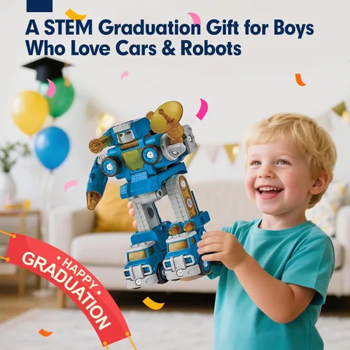 Miniatura 10 de CubicFun - Juguete de robot-vehículo para desmontar, 5 en 1, juguetes de construcción para niños de 5 años, multicolor