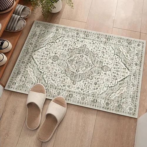 Miniatura 13 de Alfombras de área de 5 x 8 pies para dormitorio, alfombra lavable de 5 x 8, alfombra vintage grande, antideslizante, alfombra bohemia para sala