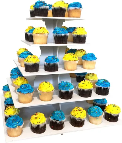 Miniatura 7 de Molde redondo para torre de cupcakes The Smart Baker, Blanco