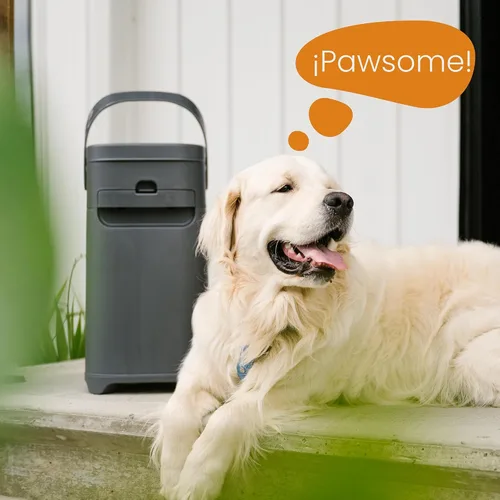 Miniatura 10 de Pet Genie Pail Sistema de eliminación de desechos de perros para control de olores con 1 repuesto de inicio (14 pies) + 1 paquete de repuesto Pet