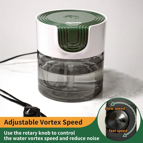 Miniatura 3 de Aozale - Purificador de aire de agua para el hogar, limpiador de aire y humidificador a base de agua, difusor de aroma, elimina los olores y el humo