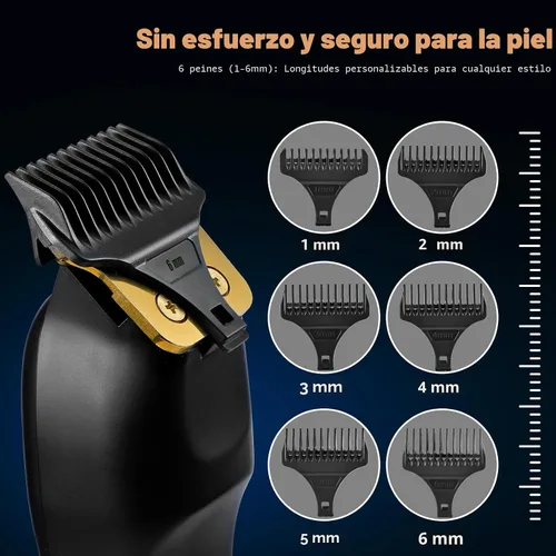 Miniatura 3 de Recortador de Barba Elehomyou para Hombres - Recortadores de Pelo y Navaja Recargables para Hombres, Cortapelos Inalámbrico para Rostro, Cuello