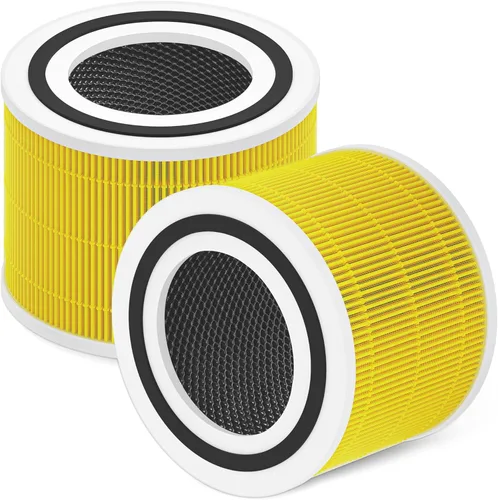 Filtro de Repuesto Core 300 Pet Care para Purificador de Aire LEVOIT Core 300S y Core 300-P, Reemplazo de Filtro HEPA Verdadero H13 3-en-1, Amarillo