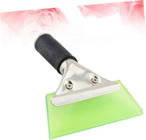 Miniatura 7 de VICASKY Rascador de hielo de acero inoxidable con hoja de goma para eliminación de nieve en el parabrisas, diseño ligero sin mango para limpiar
