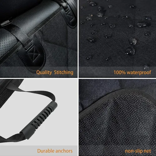 Miniatura 3 de Funda de asiento de automóvil para perro, 100% impermeable, resistente, antideslizante, funda de asiento de automóvil para mascotas, protector