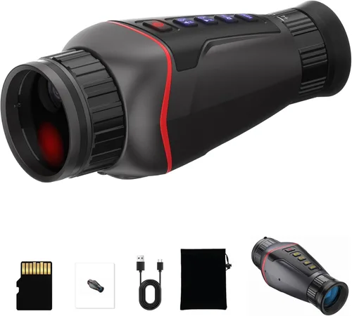 Monocular digital de visión nocturna 4K, distancia oscura completa de 1314 pies, grabación de fotos y video 4K, enfoque manual y dioptría, gafas de