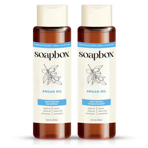 Miniatura 9 de Soapbox Juego de champú y acondicionador de árbol de té, equilibrio del cuero cabelludo con aceite de árbol de té, aceite de jojoba, aloe y manteca
