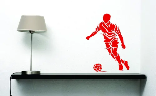 Miniatura 8 de Plantillas para paredes: Plantilla de fútbol, 6.5 x 9 pulgadas (M) - Pared decorativa para jugador de fútbol