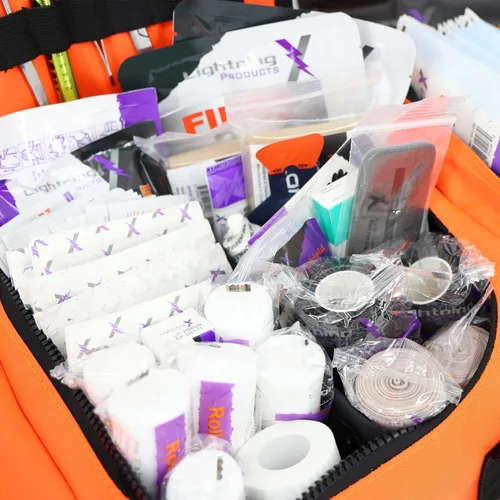Miniatura 4 de Lightning X Value Compact Medic First Responder EMS/EMT Bolsa de trauma compacta con kit básico de primeros auxilios A - Naranja