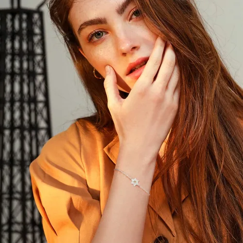 Miniatura 5 de FANCIME Collar de plata de ley con ópalo de fuego aretes colgantes pulsera de Danity piedra natal de octubre joyería fina para mujer