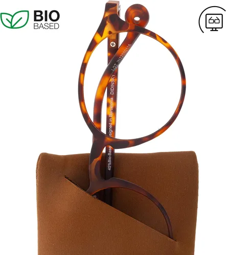 Miniatura 4 de DIDINSKY Gafas de lectura para presbicia para hombre y mujer, anti luz azul, táctiles de goma, patillas flexibles y lentes antirreflectantes. Havana